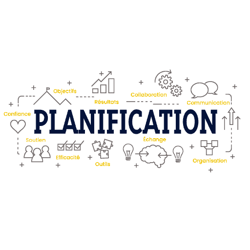 Infographie qui représente les bénéfices du service de planification stratégique